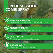 Carica l'immagine nel visualizzatore di Gallery, Combi Spray 500 ml | Con Olio di Neem e Sapone Molle | Naturale e Pronto all’Uso | Anti-Afidi, Cocciniglie e Fumaggine |