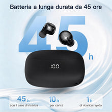 Carica l'immagine nel visualizzatore di Gallery, LESUN Cuffie Bluetooth Mini, 2-in-1 Giorno e Notte, Design Elegante (Nero lucido)