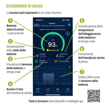 Carica l'immagine nel visualizzatore di Gallery, intAct Battery-Guard, monitor per batterie per il monitoraggio Bluetooth di batterie al piombo e al litio da 12 V, con v