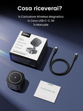 Carica l'immagine nel visualizzatore di Gallery, UGREEN MagFlow 2 in 1 MagSafe Caricatore Wireless Magnetico