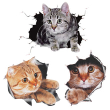 Carica l'immagine nel visualizzatore di Gallery, LEEQ 3pcs Adesivi per auto - Gatto 3D Rimovibile Autoadesivo Decorazione Autoadesivo Finestra Auto Animazione Divertente