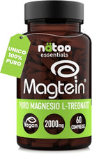 Carica l'immagine nel visualizzatore di Gallery, NÄTOO Magnesio Treonato Alto Dosaggio Magtein® 60cpr Integratore Magnesio L Treonato Puro 2000 Mg Magnesium L Threonate 