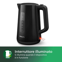 Carica l'immagine nel visualizzatore di Gallery, Philips Bollitore Elettrico 3000, 1,7 L, Ebollizione rapida, Nero