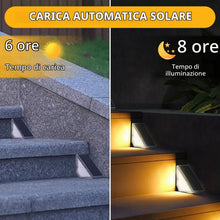 Carica l'immagine nel visualizzatore di Gallery, Flintronic 4 Pezzi Luci Solari per Esterni Scale, Gradini Impermeabili IP65, Recinzione, Cortile, Percorso, Patio
