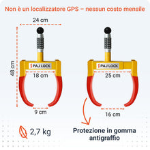 Carica l'immagine nel visualizzatore di Gallery, PAJ Ganascia Antifurto Per Ruote – Per Auto, SUV, Furgoni, e Altri Veicoli