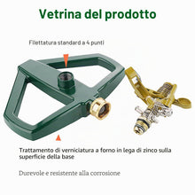 Carica l'immagine nel visualizzatore di Gallery, Irrigatore Automatico Giardino Rotante a 360°, Irrigatore a Pulsazione per Impieghi Gravosi con Base in Metallo Innaffia