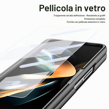 Carica l'immagine nel visualizzatore di Gallery, per Galaxy Z Fold 3 Custodia con Penna Stilo, Protezione Cerniera + Porta Penna S + Pellicola Protettiva in Vetro Temper
