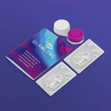 Carica l'immagine nel visualizzatore di Gallery, GLAMLENS Lenti a contatto colorate grigio Jasmi Grey - mensili - con porta lenti a contatto -grigie naturali in silicone