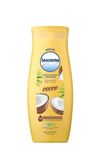 Carica l'immagine nel visualizzatore di Gallery, Leocrema, Crema Corpo Idratante al Cocco, Texture Leggera e Fluida per Tutti i Tipi di Pelle, 72H di Idratazione, 95% In