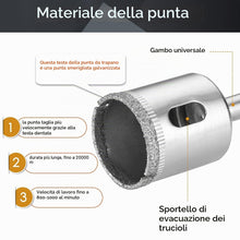 Carica l'immagine nel visualizzatore di Gallery, Flintronic Set di Punte Diamantate, 15 Frese 8mm~50mm