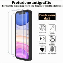 Carica l'immagine nel visualizzatore di Gallery, 3 in 1 Cover per iPhone 11 con 2 Pellicole Vetro Temperato, Cover in Silicone Liquido, Antiurto Custodia per iPhone 11 S