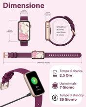 Carica l'immagine nel visualizzatore di Gallery, Smartwatch Donna Piccolo Elegante Orologio Fitness Impermeabile