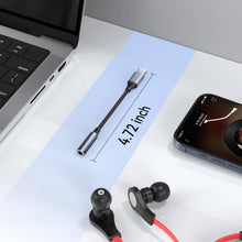 Carica l'immagine nel visualizzatore di Gallery, Amzpas Adattatore Jack per Cuffie USB C a 3.5mm, Adattatore Audio USB C a Cavo Dongle Aux per Samsung Galaxy S22 S21 S20
