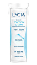 Carica l'immagine nel visualizzatore di Gallery, Lycia, Dischetti Struccanti Viso e Occhi, Tessuto Morbido in 100% Puro Cotone, Doppia Azione con Trame Diverse per Rimuo