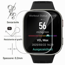 Carica l'immagine nel visualizzatore di Gallery, GIOPUEY Pellicola Protettiva per Amazfit Bip Max, [4 Pezzi] Vetro temperato Schermo Protezione Pellicola [Copertura Comp