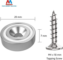 Carica l'immagine nel visualizzatore di Gallery, Magnetpro 6 pezzi Magneti al Neodimio Forza di 10 KG Misurare 20x7 mm