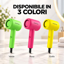 Carica l'immagine nel visualizzatore di Gallery, INNOLIVING INN-612 Mini Asciugacapelli 1200W, Phon da Viaggio Compatto con 2 Velocità e Temperature, Asciugatura e Styli