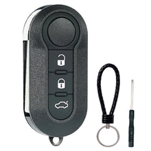 Carica l'immagine nel visualizzatore di Gallery, SUPALAND Guscio Chiave Di Ricambio a 3 Tasti Per Telecomando Auto Con Lama Compatibile Con Fiat 500L 500 Punto Evo Grand