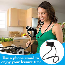 Carica l'immagine nel visualizzatore di Gallery, Supporto telefono letto,Supporto universale per smartphone, da appendere al collo, supporto flessibile per telefono cell