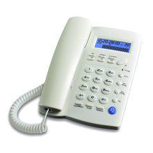 Carica l'immagine nel visualizzatore di Gallery, Ornin Y043 Telefono fisso con altoparlante, visualizzazione chiamate tramite LCD, Bianco