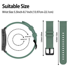 Carica l'immagine nel visualizzatore di Gallery, WD&amp;CD Cinturino Compatibile per Amazfit GTR [2 Pezzi], 22mm Braccialetto di Ricambio Silicone Sportivo Cinturino Compati