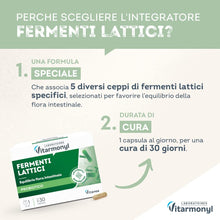 Carica l'immagine nel visualizzatore di Gallery, Vitarmonyl Fermenti Lattici Probiotico - Benessere Intestinale - 30 Capsule