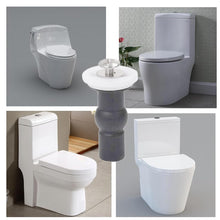 Carica l'immagine nel visualizzatore di Gallery, Fissaggio Tavoletta WC,4Pcs Cerniere Copriwater Fori Ciechi, Espansione Gomma Viti Noce Rondella