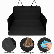 Carica l'immagine nel visualizzatore di Gallery, QWORK® Telo Auto per Cani, 600D Oxford Telo Bagagliaio Auto per Cani Impermeabile e Antistrappo con Protezione Laterale,