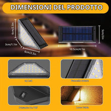 Carica l'immagine nel visualizzatore di Gallery, Flintronic 4 Pezzi Luci Solari per Esterni Scale, Gradini Impermeabili IP65, Recinzione, Cortile, Percorso, Patio