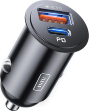 Carica l'immagine nel visualizzatore di Gallery, INIU Caricatore Auto USB C, 60W Combinati [Type C 30W + USB A 30W], Nero