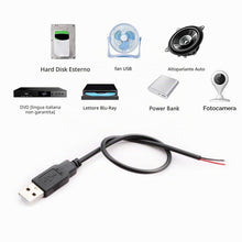 Carica l'immagine nel visualizzatore di Gallery, RUNCCI-YUN 6Pcs Connettore maschio USB 2.0,connettore usb a saldare,Spina USB Cavo nudo a 2 pin cavo Pigtail fai da per 