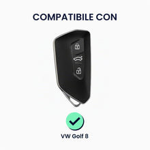 Carica l'immagine nel visualizzatore di Gallery, kwmobile Custodia Chiave Auto Compatibile con VW Golf 8 con 3 tasti Cover - Guscio Telecomando Macchina - TPU Morbido - 