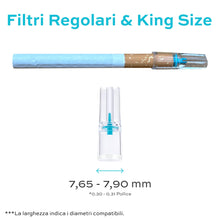 Carica l'immagine nel visualizzatore di Gallery, Paffright 300 Filtri Sigarette, Bocchini per Sigaretta, Filtri Sigarette Tabacco, Filtro Anti-Catrame, Plastica 8mm, Boc