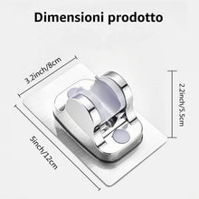 Carica l'immagine nel visualizzatore di Gallery, 2 Pezzi Supporto Doccia Adesivo Muro Supporto Soffione Soccia ad