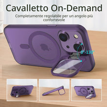 Carica l'immagine nel visualizzatore di Gallery, tigratigro Cover con Cavalletto,Compatibile con iPhone 15,Protezione Fotocamera H9 vetro temperato,Custodia Posteriore G