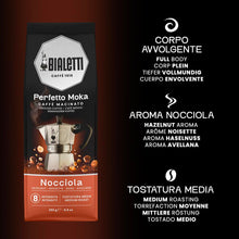 Carica l'immagine nel visualizzatore di Gallery, Bialetti Perfetto Moka Caffè Macinato, Gusto Nocciola - 1 x 250 gr