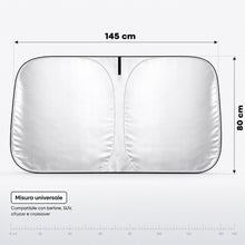 Carica l'immagine nel visualizzatore di Gallery, PRISMAL Parasole Auto Parabrezza Interno - Protezione UV e Anti Calore - Tendina Parasole Pieghevole Universale - Copri 