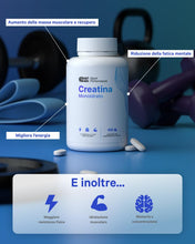 Carica l'immagine nel visualizzatore di Gallery, Creatina Monoidrata Vegana 3000mg, 400 Compresse, Per Uomo e Donna, 3 Mesi