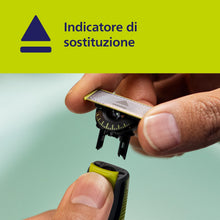 Carica l'immagine nel visualizzatore di Gallery, Philips OneBlade 360 Lame di ricambio per rasoio elettrico OneBlade, pettine regolabile 5in1, in acciaio inossidabile re