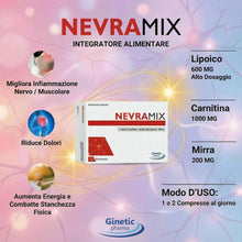 Carica l'immagine nel visualizzatore di Gallery, NEVRAMIX | Integratore Acido Alfa Lipoico, Carnitina e Mirra per benessere sistema Nervoso e dolori nervo/muscolare - Em