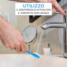 Carica l'immagine nel visualizzatore di Gallery, 100x ARNOMED spazzolini monouso con dentifricio, spazzolini confezionati singolarmente, spazzolino rosso, blu, verde e g