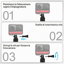 Carica l'immagine nel visualizzatore di Gallery, Bastone Impermeabile per GoPro, 49cm / 19in Bastone Selfie Telescopico, Impermeabile per GoPro Hero 13/12/11/10/9/8, per