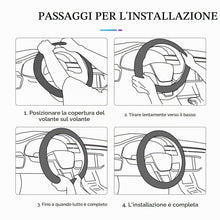 Carica l'immagine nel visualizzatore di Gallery, CGEAMDY Coprivolante Auto Universale, 37-38 cm Pelle Microfibra, Rosa