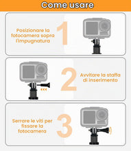 Carica l'immagine nel visualizzatore di Gallery, 120cm Invisible Selfie Stick Alluminio, Bastone Allungabile Autodifesa per Insta360,per GoPro,DJI, Action Camera,Bastone