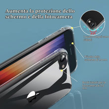 Carica l'immagine nel visualizzatore di Gallery, Cover per iPhone 7/8/SE 2020/2022+[2× Pellicola Protettiva in Vetro Temperato], Custodia in Trasparente Silicone TPU Mor