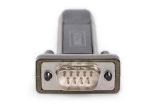 Carica l'immagine nel visualizzatore di Gallery, DIGITUS Adattatore da USB a seriale - Convertitore RS232 - USB 2.0 Tipo A a DSUB 9M - Chipset FTDI - Cavo di prolunga da