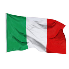 Carica l'immagine nel visualizzatore di Gallery, Aricona Bandiera Italia 90x150cm – italiana – grande - resistente alle intemperie - con occhielli in ottone - in tessuto