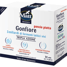 Carica l'immagine nel visualizzatore di Gallery, Matt, Gonfiore Pancia Piatta, Integratore Alimentare, 24 Stick