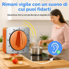 Carica l'immagine nel visualizzatore di Gallery, Kitchen Timers, Timer Da Cucina Con Allarme Forte, Non Richiede Batterie, 100% Meccanico - Retro Magnetico, Squisito Cor
