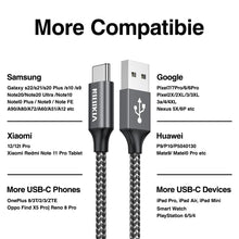 Carica l'immagine nel visualizzatore di Gallery, Cavo USB C [2metri 2Pezzi] 3.1A Cavo ricarica rapida type c per iphone
